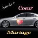 Stickers Cœur Mariage 3