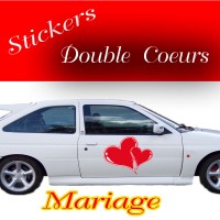 Stickers Mariage Cœur 