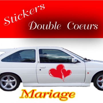 Stickers Mariage Cœur vendu par 2