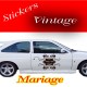 Stickers Mariage Vintage 