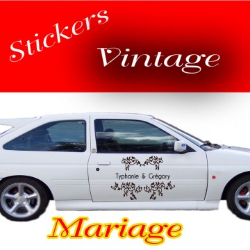 Stickers Mariage Vintage vendu à l'unité