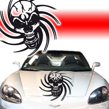 Stickers Tuning Tribal Tete de Mort STT18