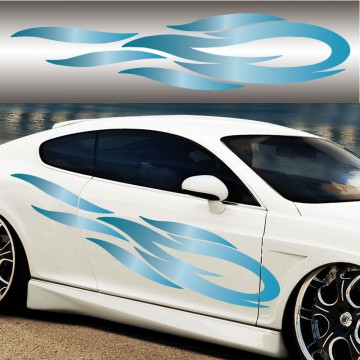 Stickers Flamme Color vendu par 2