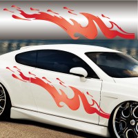 Stickers Tuning Flamme Color3 vendu par 2