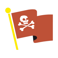 Stickers Drapeau de Pirate 4