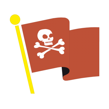 Stickers Drapeau de Pirate 