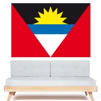 Autocollant Drapeau Antigua et Barbuda