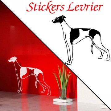 stickers Chien Lévrier 