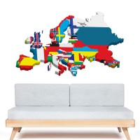 Autocollant Drapeau du Monde