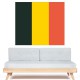 Autocollant Drapeau Belgique