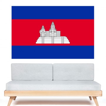 Autocollant stickers Drapeau Cambodge