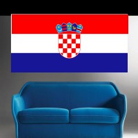 Autocollant Drapeau Croatie