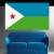 Autocollant stickers Drapeau Djibouti