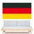Autocollant stickers Drapeau Allemand