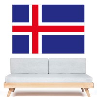 Autocollant Drapeau Islande