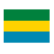 Autocollant Drapeau Gabon