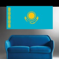 Stickers Autocollant Drapeau kazakhstan