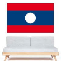 Stickers Autocollant Drapeau Laos