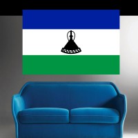 Stickers Autocollant Drapeau Lesotho