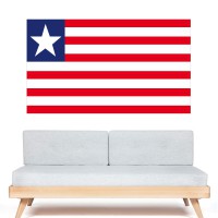 Stickers Autocollant Drapeau Liberia