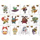 Stickers YoKai Watch Planche de 60 personnages