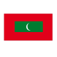 Stickers Autocollant Drapeau Maldives