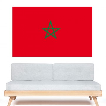 Autocollant stickers Drapeau Maroc