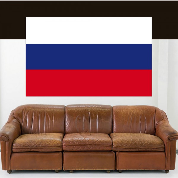 Sticker drapeau﻿ Russie Dimensions 77x48mm