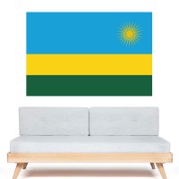 Stickers Autocollant Drapeau Rwanda