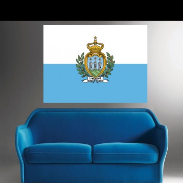 Autocollant stickers Drapeau Saint Marin ou San Marino Autocollant stickers Drapeau Saint Marin ou San Marino