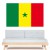 Autocollant stickers Drapeau Sénégal