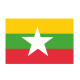 Stickers Autocollant Drapeau Birmanie ou Myanmar 