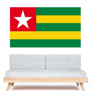 Autocollant stickers Drapeau Togo 