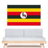 Stickers Autocollant Drapeau Ouganda