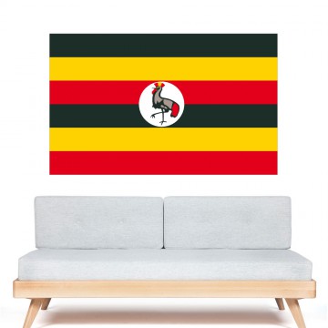 Autocollant stickers Drapeau Ouganda