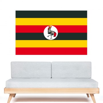 Autocollant stickers Drapeau Ouganda