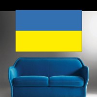 Stickers Autocollant Drapeau Ukraine