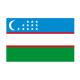 Stickers autocollant Drapeau Ouzbékistan