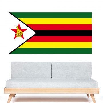  Autocollant stickers Drapeau Zimbabwe