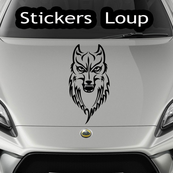 Autocollant de loup tribal Autocollants de loup pour voitures Tatouage Loup  Malamute Husky Cadeaux d'amant de loup Loups Hurlants Décalques de vinyle  de voiture de loup -  Canada