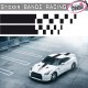 Stickers Voiture Bande Racing tuning