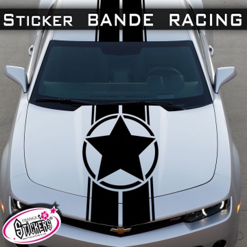 Stickers Voiture Bande Racing US ARMY tuning