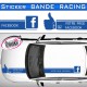 Stickers Bande Racing Voiture Facebook Like