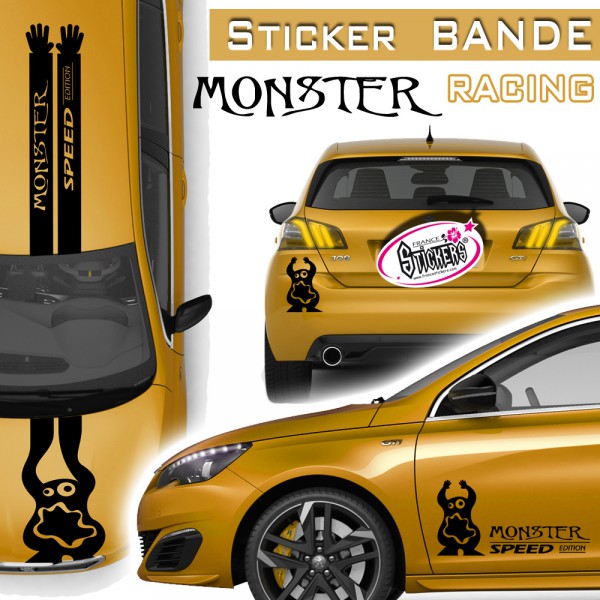 Stickers Bande Racing Facebook Monster tuning