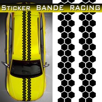 stickers bande racing voiture Alveoling TUNING