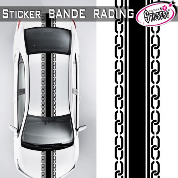 stickers bande racing voiture Chaine TUNING