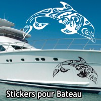 Stickers Adhésif Dauphin Tribal