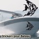 Adhésif coque bateau Poisson 