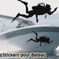 Stickers Adhésif Plongeur