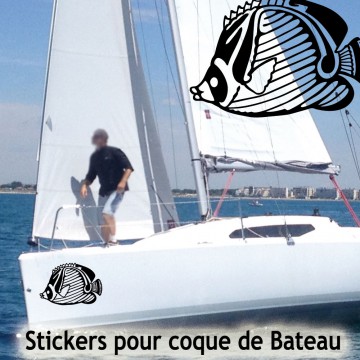 Adhésif coque bateau Poisson Adhésif coque bateau Poisson